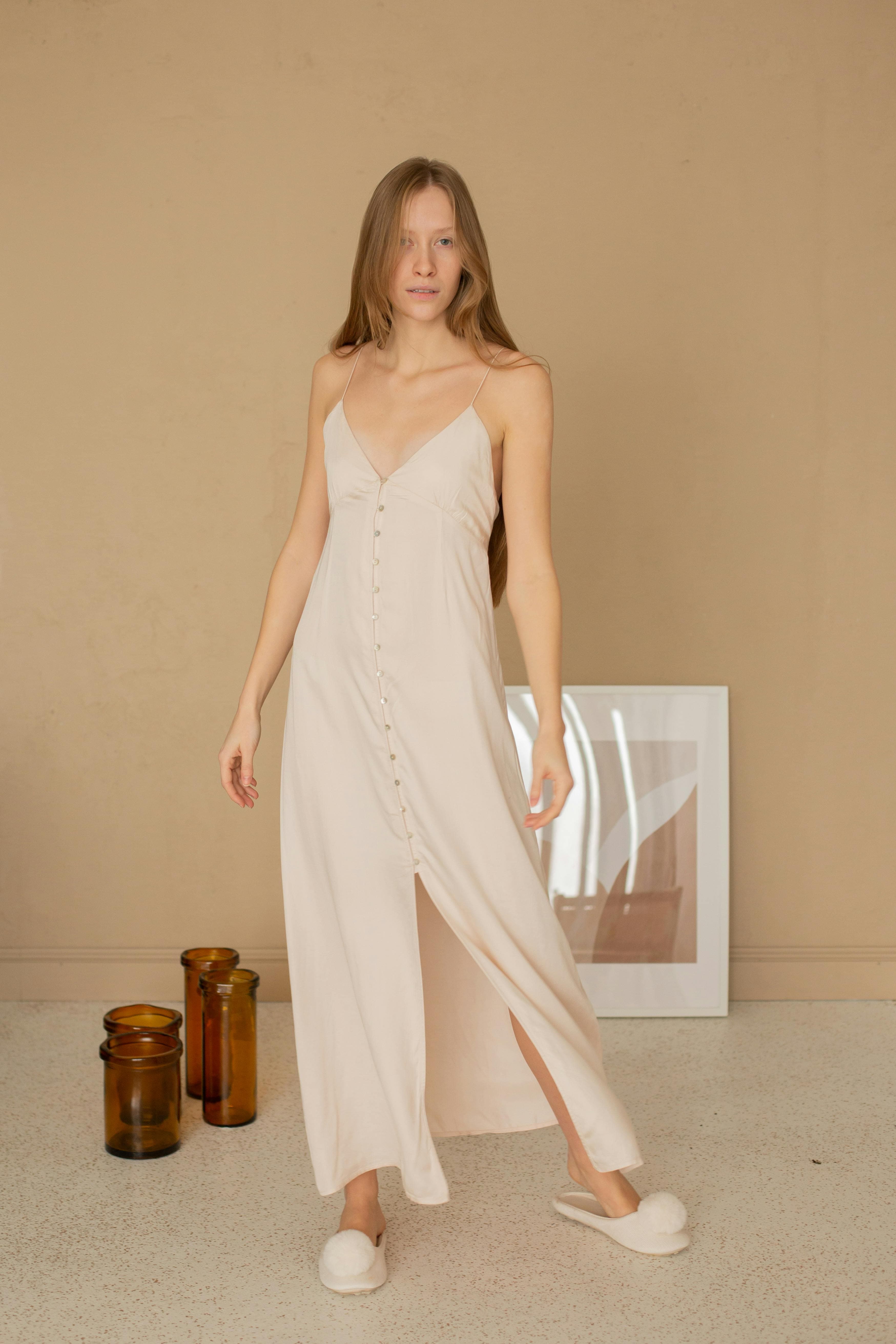 Satin Maxi Dress